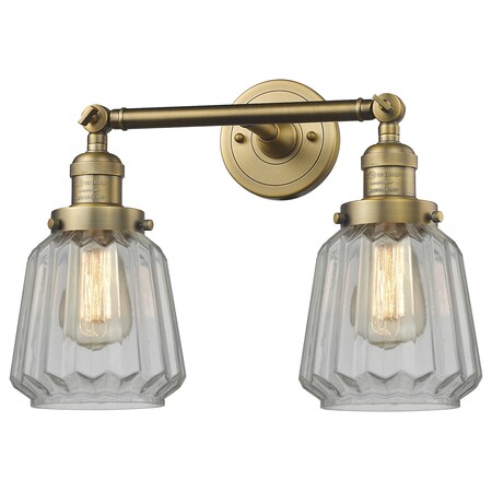 Innovations Lighting 2 Light Vintage Dimmable Led Bathroom Fixture, 530839 208-BB-G142-LED